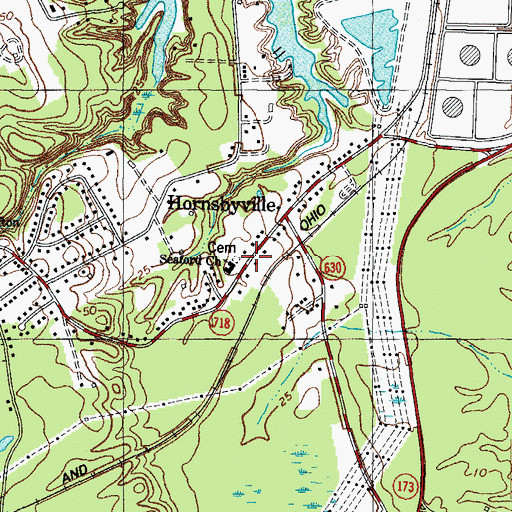 Topographic Map of Seaford Church, VA