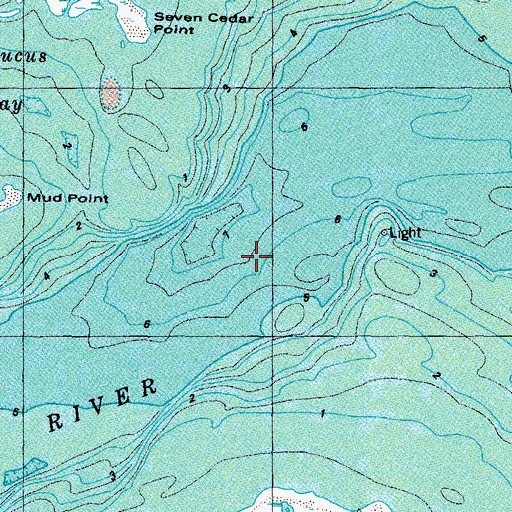 Topographic Map of Severn River, VA