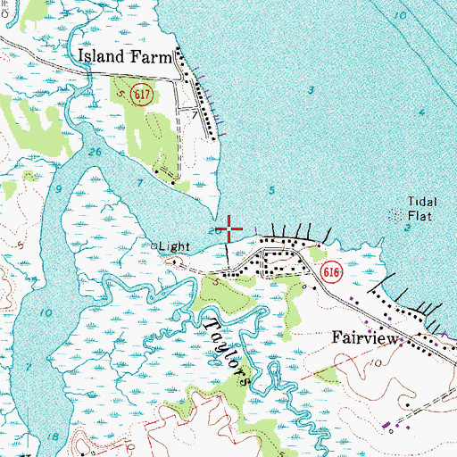 Topographic Map of Piscataway Creek, VA