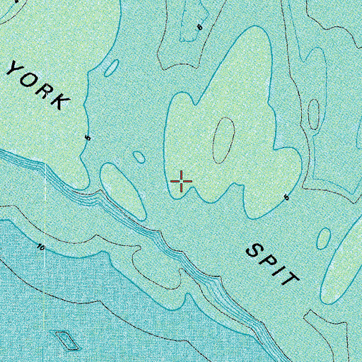 Topographic Map of York Spit, VA