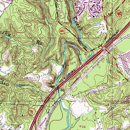Topographic Map of South Run, VA