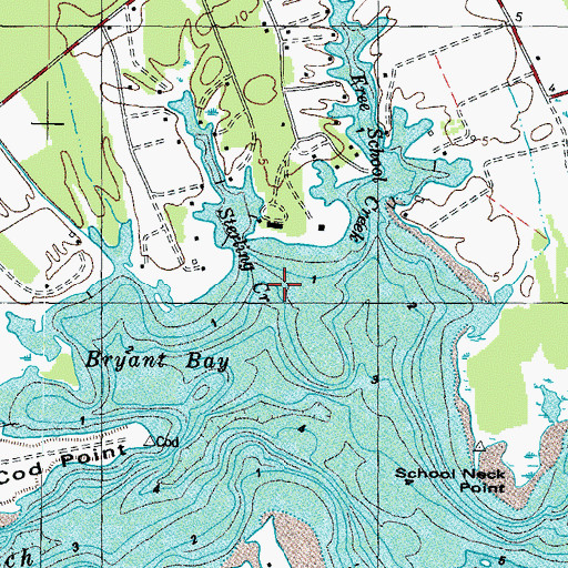 Topographic Map of Sterling Creek, VA