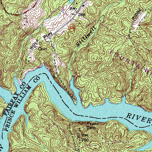 Topographic Map of Stillwell Run, VA