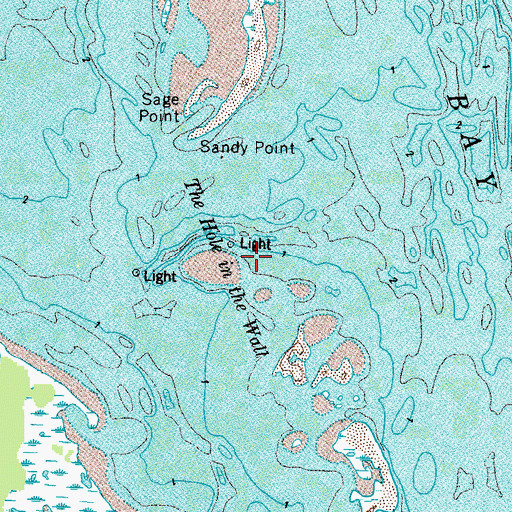 Topographic Map of The Hole in the Wall, VA