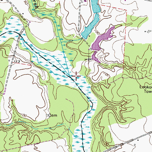 Topographic Map of White Marsh, VA
