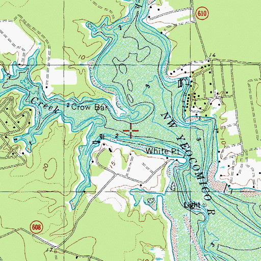 Topographic Map of White Point Creek, VA