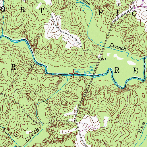 Topographic Map of Wildcat Creek, VA
