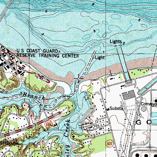 Topographic Map of Wormley Creek, VA