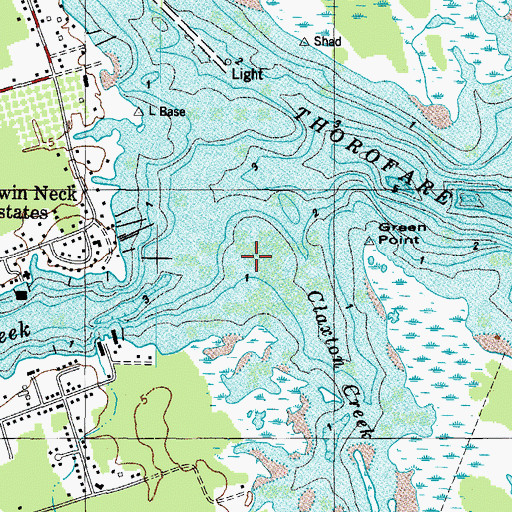 Topographic Map of Claxton Creek, VA