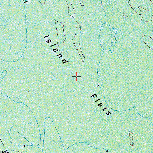 Topographic Map of Drum Island Flats, VA