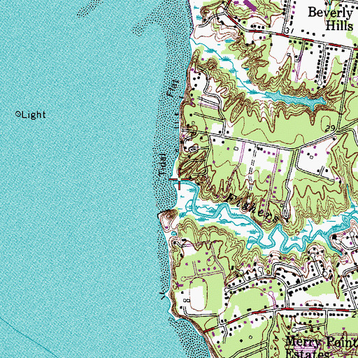 Topographic Map of Fishers Creek, VA