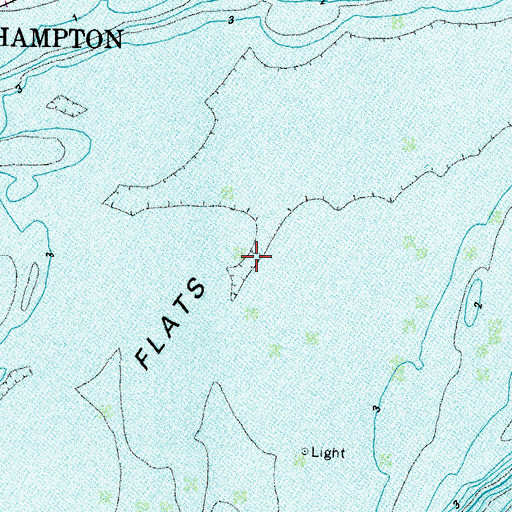 Topographic Map of Hampton Flats, VA