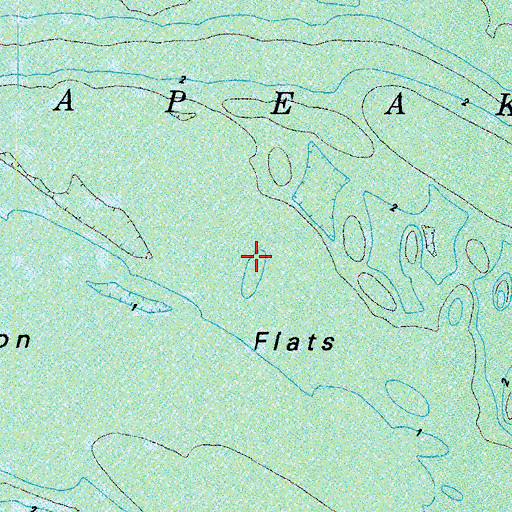 Topographic Map of Poquoson Flats, VA