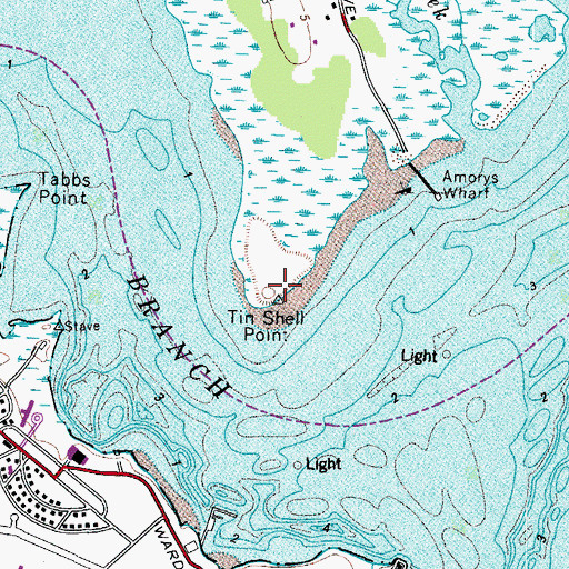 Topographic Map of Tin Shell Point, VA