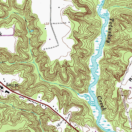 Topographic Map of Richmond County, VA