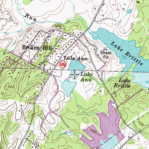 Topographic Map of Lake Anne, VA