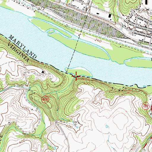 Topographic Map of Dutchman Creek, VA