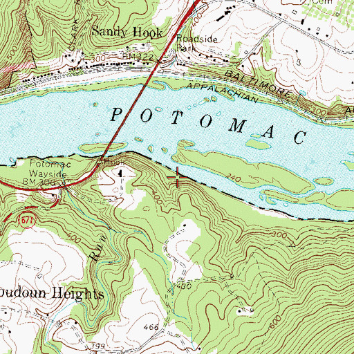 Topographic Map of Loudoun Valley, VA