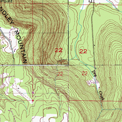 Topographic Map of Cooter Terrell Spring, AL