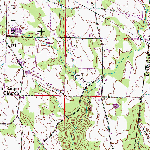 Topographic Map of Old Prince Place Spring, AL