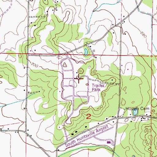Topographic Map of Old Rasson Spring, AL