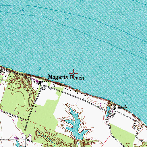 Topographic Map of Aberdeen Pond, VA