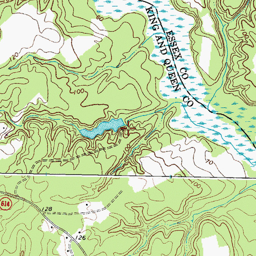 Topographic Map of Wyatts Dam, VA