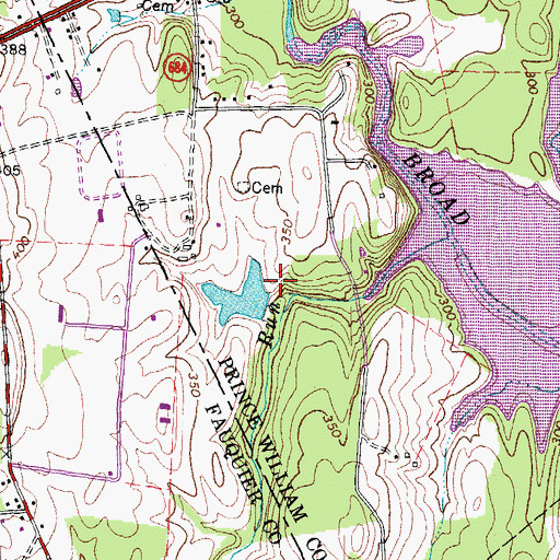 Topographic Map of Buckland Dam, VA
