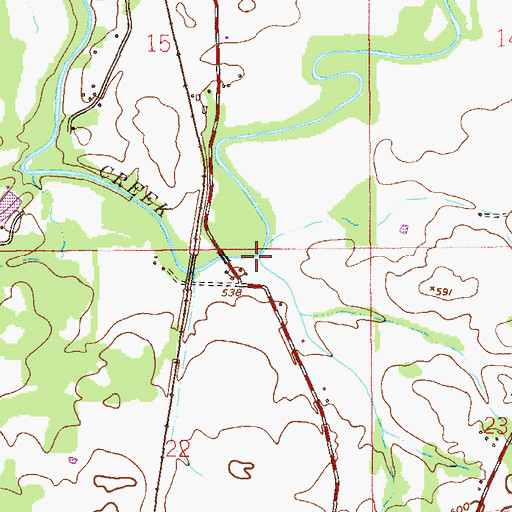 Topographic Map of Linders Spring Branch, AL
