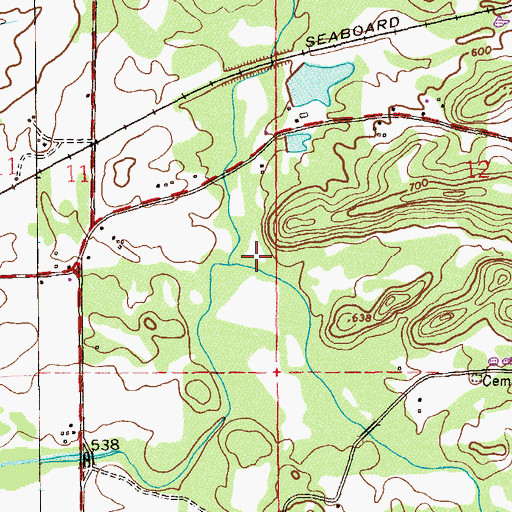Topographic Map of Indian Spring, AL