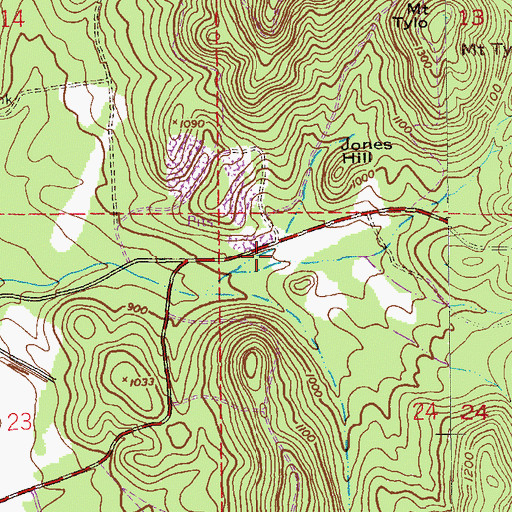 Topographic Map of Reeves-Truitt Spring, AL