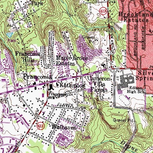 Topographic Map of Kathmoor, VA