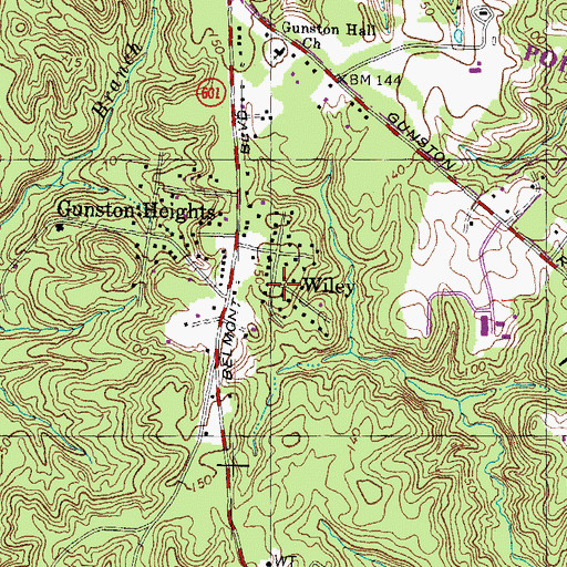 Topographic Map of Wiley, VA