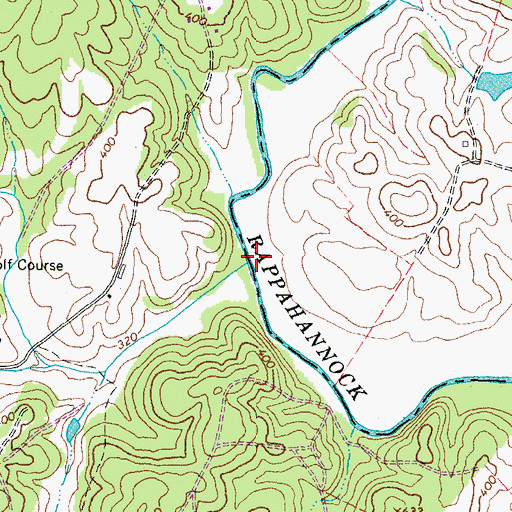 Topographic Map of Negro Run, VA