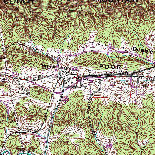Topographic Map of Prospect Cemetery, VA