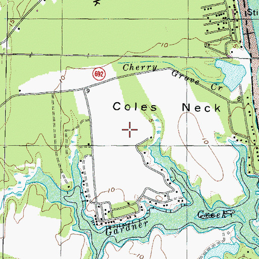 Topographic Map of Sanford Field, VA