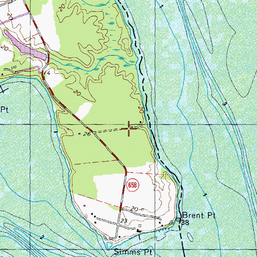 Topographic Map of Chimney View Airport, VA