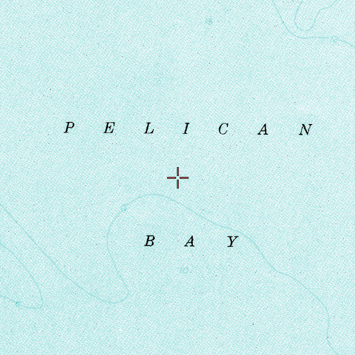Topographic Map of Pelican Bay, AL