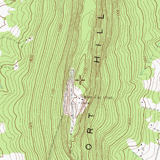 Topographic Map of Short Hill Mountain, VA