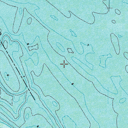 Topographic Map of Mobjack Bay, VA
