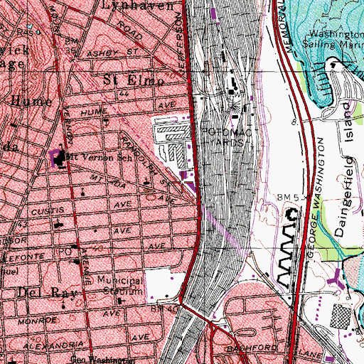 Topographic Map of Mount Jefferson Park, VA