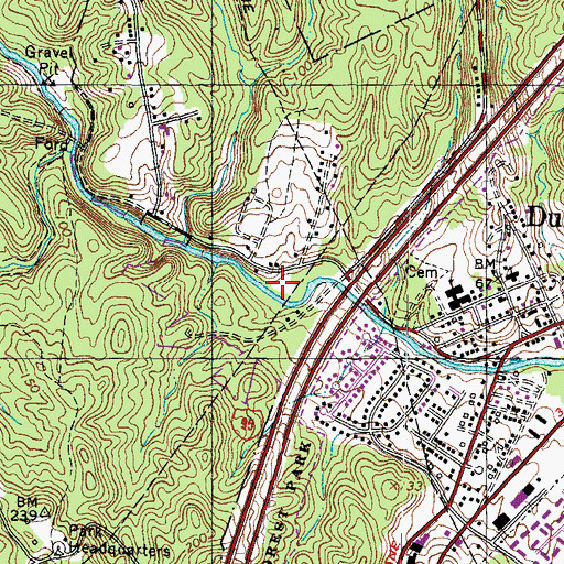 Topographic Map of WPWC-AM (Dumfries-Triangle), VA