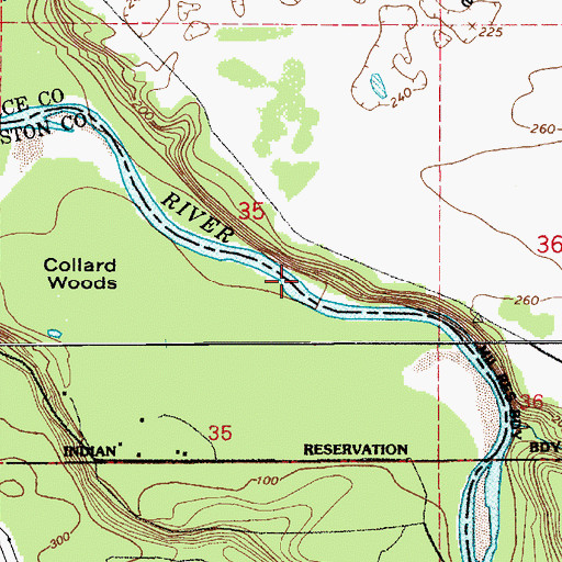 Topographic Map of Muck Creek, WA