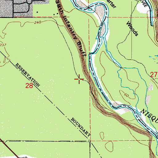 Topographic Map of Thirty-eight Infantry Bluff, WA