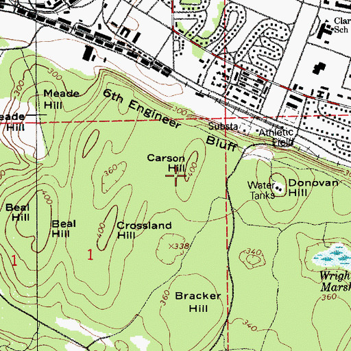 Topographic Map of Carson Hill, WA