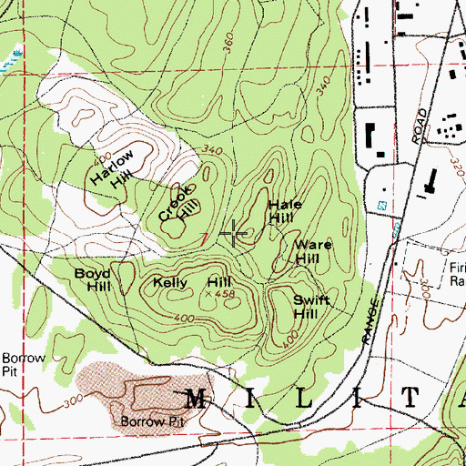 Topographic Map of Hale Hill, WA