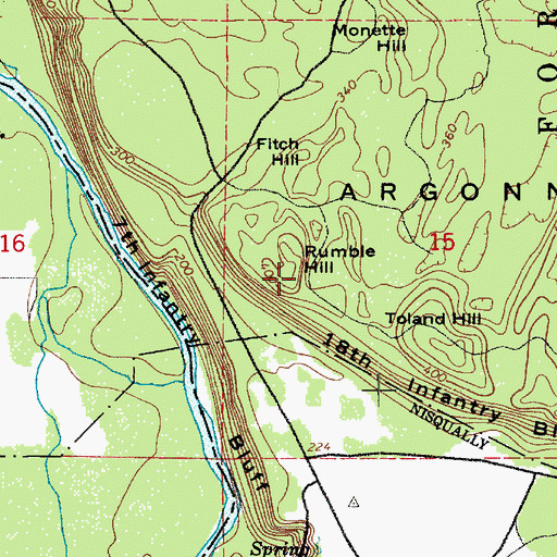 Topographic Map of Rumble Hill, WA