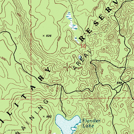Topographic Map of Rainier Tower, WA
