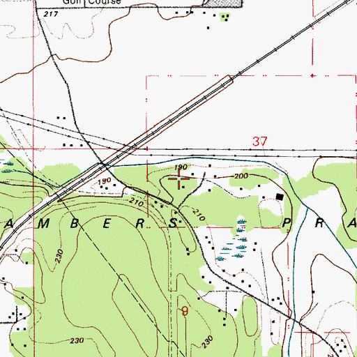 Topographic Map of Chambers Prairie, WA