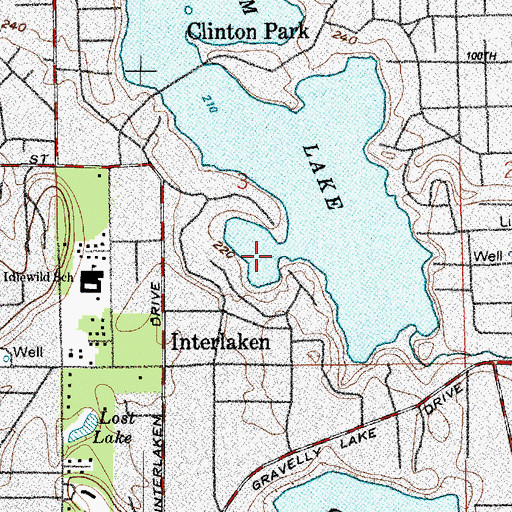 Topographic Map of Steilacoom Lake, WA